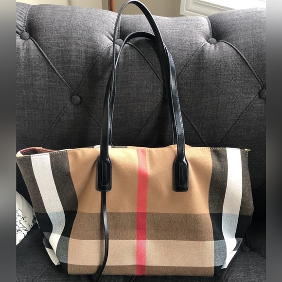 Large Plaid Slouchy Shoulder Bag - Picture 9 of 9